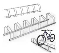 Monzana Rastrelliera per Posteggio Biciclette 6 Posti | Portabiciclette, Acciaio, Pneumatici da 35-60 mm, Porta Bici, Interno, Esterno, Stand Bici, Garage, Salvaspazio, Resistente