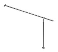 Monzana Ringhiera d'ingresso in acciaio 160cm interno esterno corrimano da parete