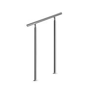 Monzana Ringhiera per scale acciaio 80cm senza traverse interno esterno corrimano da parete parapetto