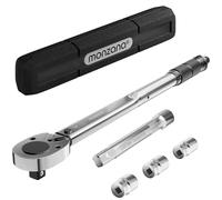 Monzana® Set di Chiavi Dinamometriche 6 pz. 40-210Nm 1/2 ' CV Incl. 3 Bussole Prolunga Valigetta Chiave Officina