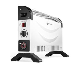 MONZANA Stufa Elettrica a Convettore 2000 W incl. Timer 24 h 3 Livelli di Riscaldamento Termostato Radiatore Elettrico