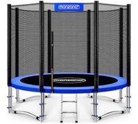 MONZANA® Trampolino da Giardino Ø305cm Tappeto Elastico Per Bambini da Giardino per Saltare da Esterno Set Completo con Rete di Sicurezza Scaletta Portata 150 kg Trampolini