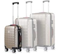 Monzana Valigia Rigida Trolley M Lucchetto di Sicurezza TSA Ruote Gommate Girevoli Champagne