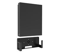 Monzlteck Supporto da parete per Xbox One X (non adatto per uno originale), interamente in metallo verticale appeso alla parete con pulsante di accensione sinistra/destra, staffa mensola da parete per