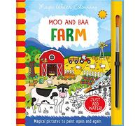 Moo and Baa - Farm, Mess Free Activity Book (Magic Water Colouring)