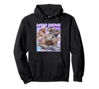 Moo Deng Baby Ippopotamo Divertente Felpa con Cappuccio