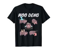 Moo-Deng Baby Pygmy Hippo Cute Zoo For Family Tee Maglietta