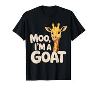 Moo, I'm A Goat Animal Puns Farm Barnyard Fun |- Maglietta