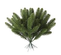 Moobom Rami artificiali di pino, confezione da 50 aghi di pino, accessori fai da te per ghirlanda di decorazioni natalizie e decorazioni per la casa e il giardino