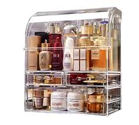 MOOCHI Grande organizzatore cosmetico professionale di trucco della prova della polvere della prova di cosmetici deposito vetrina con cassetti