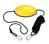 MOOCY Corda da traino marina da 9,1 m, galleggiante, galleggiante, con gancio in acciaio inox, per sistema di ancoraggio alla deriva da pesca