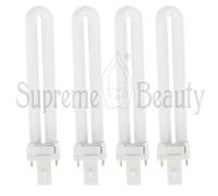 MOOD 4 BULBI DI RICABIO PER LAMPADA UV 9W RICOSTRUZIONE UNGHIE PROFESSIONALE