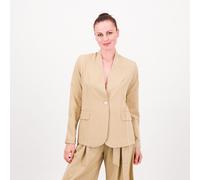 Mood Atelier Giacca foderata in tessuto gessato a un bottone