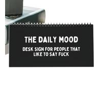 Mood Flipes Sign For Your Desk,2024 New The Daily Mood Desk Sign,Funny Emotions FIip Book,Multifunzionale Scrivania Fip Chart Segni Emozionali per Adulti Per La Decorazione Della Casa