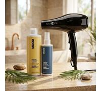 MOOD Phon Black Star Turbo Piuma 1700 Watt + Kit Mare Shampoo E Spray Doposole