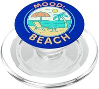 Mood: Spiaggia - Design a cerchio con atmosfera estiva minima PopSockets PopGrip per MagSafe