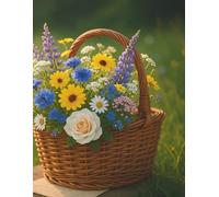 Mood Tracker - Flower Basket Bliss: A personal journaling space to track moods, reflect on feelings, and monitor emotional growth.