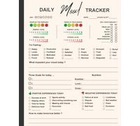 Mood Tracker Journal: Daily Mood Tracker Notebook | Daily Health & Wellness Diary with Prompts | Mental Health Diary