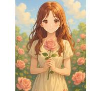 Mood Tracker - Rose Girl Cover: 100 Pages to Track Daily Moods by Month - Includes Mood Key and Custom Emotions