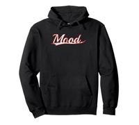 Mood. Trendy Slang Minimalist Aesthetic Vintage Varsity Felpa con Cappuccio