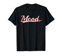 Mood. Trendy Slang Minimalist Aesthetic Vintage Varsity Maglietta