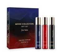 MoodCollection - Set regalo per lui, Eau de Parfum, confezione da 3 x 15 ml, set di fragranze a lunga durata da uomo, collezione di profumi da viaggio