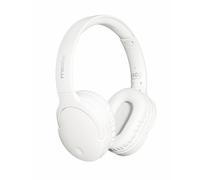 Moodix Cuffie Bluetooth On-Ear, compatibili con iOS e Android, cuffie wireless leggere over-ear con bassi profondi, colore nero (bianco)