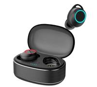 Moodix KI23K020 Auricolari Bluetooth per uomo e donna, auricolari wireless con microfono, auricolari Smart Touch Control per Android e iOS, suono chiaro, Bluetooth 5.3, nero