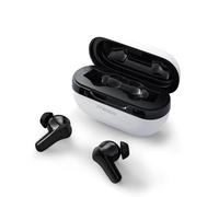 Moodix KI23K50 Auricolari Bluetooth per uomini e donne, auricolari wireless con cancellazione attiva del rumore con microfono, auricolari Smart Touch Control per Android e iOS, bianco-nero
