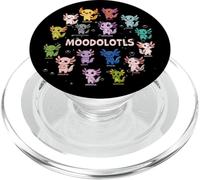 Moodolotls Axolotl - Grafico dell'umore, motivo animale, Kawaii PopSockets PopGrip per MagSafe