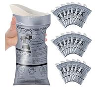 Moodooy Borsa Tascabile per orinatoio, USA e Getta, 20 Pezzi, Sacchetti Portatili da Campeggio, Sacchetti per pipì da Viaggio, Sacchetti per urina di Emergenza per ingorghi stradali, Sacchetti per