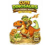 MOODY & COZY: DINOSAUR ADVENTURE Bold and Easy Coloring Book