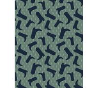 Moody Green Western Boot Notebook: 8.5x11" Lined Journal with a Lively Tossup Pattern of Western Boots in Green and Black