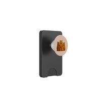 Moody Orange Cat Grumpy Humor Feline Lovers Gatto Zenzero PopSockets PopWallet per MagSafe