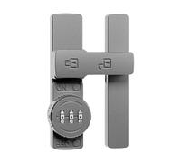 MOOEDJKL 1 pz Serratura for Porta Scorrevole a 180 Gradi Serratura for Porta con Password Serratura for Porta Interna Serratura for Porta Fibbia Luminosa(Gris)