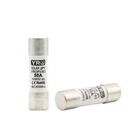 MOOEDJKL DC 1000V 14x51MM 40A 50A 63A PV Fusibile Solare leghe Metalliche for Protezione del Sistema di energia Solare YROPV-63(63A)