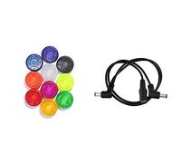 MOOER Ft-Mx Copri Switch per Pedaliere, 10 pezzi & Pdc-2A Cavo Alimentazione