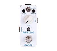 MOOER Reecho Delay - Pedale per effetti di ritardo per chitarra, 3 modalità, analogico, Real Echo, Tape Echo, Vintage Tap Echo Machine