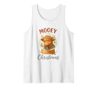 Mooey Christmas Highland Cow Snow Globe Cozy Holiday Canotta
