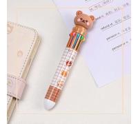 Mooff Penna a sfera a forma di orso, retrattile, multicolore, per scuola, ufficio, studenti, penne e ricariche per penne a sfera