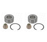 MOOG 2x Cuscinetto Ruota Mozzo Frontale per Fiat Punto Van Lancia Y 188AX 188