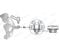 MOOG VO-ES-10704 Testa barra d'accoppiamento per AUDI,CUPRA,SEAT,SKODA,VW