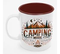 MOOGA Tazza stampata in modalità campeggio #1, 330 ml, lavabile in lavastoviglie, adatta al microonde, un regalo fantasioso per gli amanti del campeggio