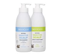 MooGoo Shampoo naturale al latte e crema balsamo,Formule detergenti e idratanti delicate per pelli sensibili, senza silicone, solfati e parabeni per la cura dei capelli per uomini e donne
