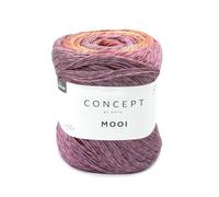 MOOI by Concept di Katia in gomitoli da 150 g e 495 m (Lilla-Rosa chiaro-Rosso fragola (102))