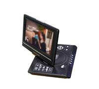 MOOILKO Mini lettore DVD TV digitale da 9,8 pollici Lettori dischi VCD Telecomando Viaggio portatile Girevole a 270° Archiviazione e backup dei dati