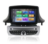 MOOKAKA Android Autoradio 2 din Navigazione GPS per Renault Megane 3 Fluence 2009-2015 Lettore multimediale Supporto Wireless Carplay DSP DVD 7 pollici Unità principale 1080P (PX6 6Core,4+64GB)