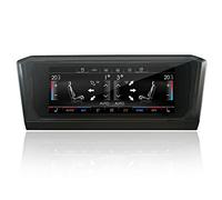 MOOKAKA Pannello di Controllo Climatizzatore per Auto Compatibile per Volkswagen Tiguan 2017-2022 Scheda A/C Display LCD HD Touch Screen IPS Supporto Controllo Vocale, Regolazione Clima