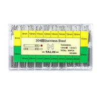 MOOKEENONE 1 perno di collegamento della barra della molla della scatola, perno di collegamento del braccialetto della banda di orologio zigrinato dell'estremità singola 8-27MM, Single End 1MM