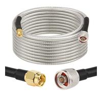 MOOKEER RG58 N maschio a SMA maschio - Cavo da SMA a N a bassa perdita da 50 Ohm
